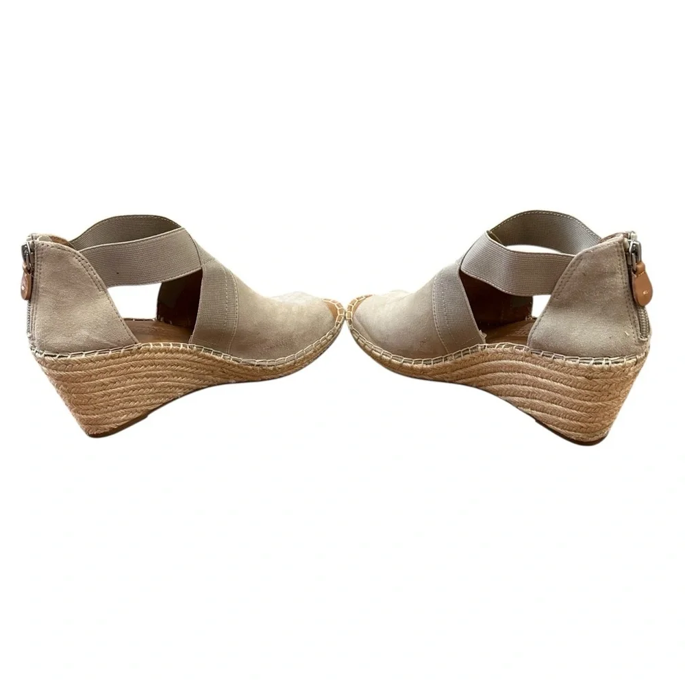 Gentle Souls by Kenneth Cole Colleen suede  wedge espadrille sandals 7.5 - Picture 6 of 11